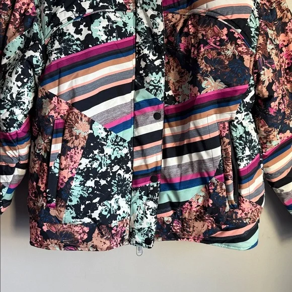 NEW FP Movement Women's Bunny Slope Oversized Printed Puffer Jacket Small - Picture 7 of 13